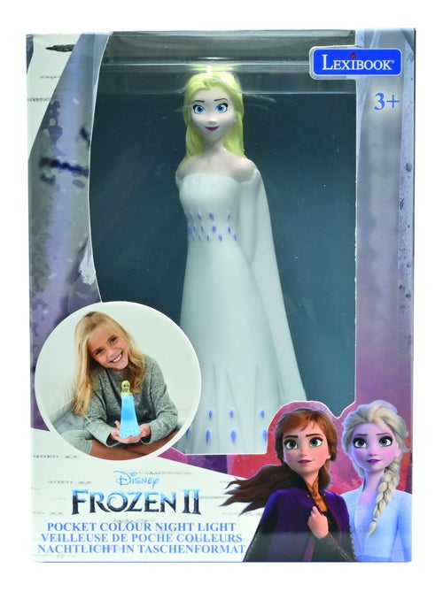 Frozen Elsa 3D design cambia colore luce notturna tascabile circa 13 cm - Kiabi