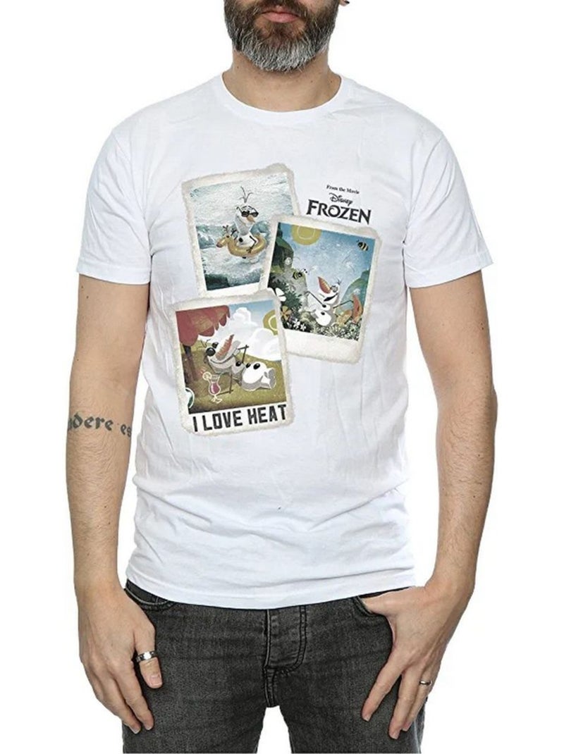 Frozen Maglietta Olaf Polaroid Uomo Bianco - Kiabi