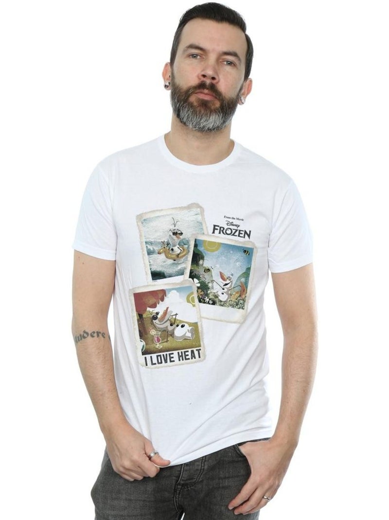 Frozen Maglietta Olaf Polaroid Uomo Bianco - Kiabi