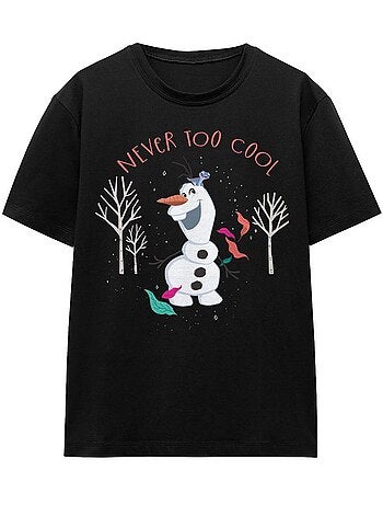 Frozen Never Too Cool Maglietta Olaf Adulto Unisex
