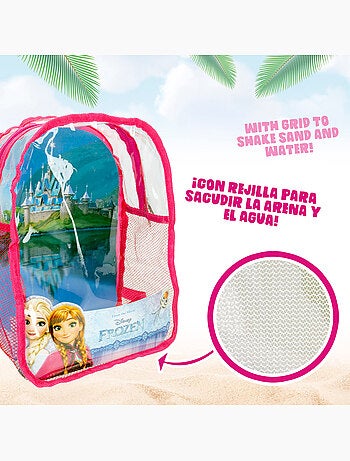 Frozen set di secchielli beach con accessori e borsa da trasporto