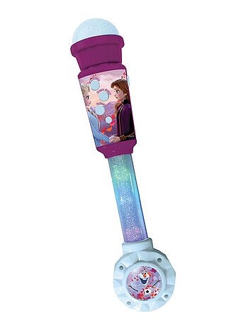 Frozen Trendy Microfono luminoso con altoparlante (auxin), melodie ed effetti sonori