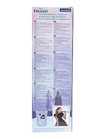 Frozen Trendy Microfono luminoso con altoparlante (auxin), melodie ed effetti sonori