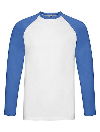 Fruit of the Loom Baseball Maglietta Manica Lunga Uomo