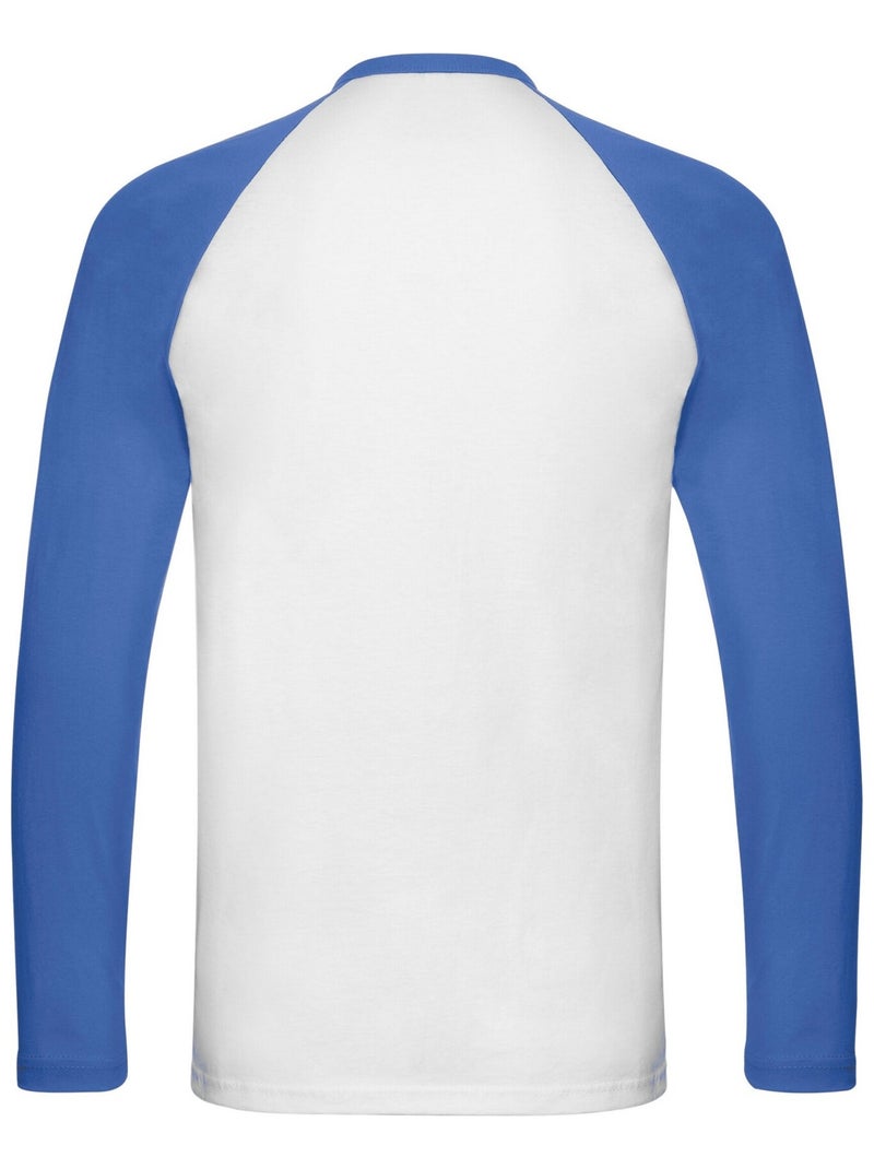 Fruit of the Loom Baseball Maglietta Manica Lunga Uomo Bianco - Kiabi