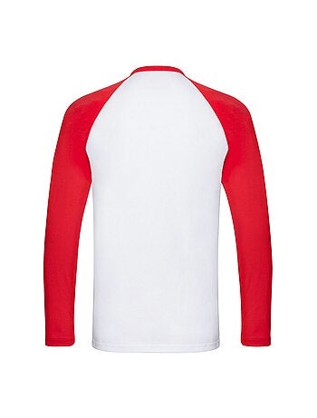 Fruit of the Loom Baseball Maglietta Manica Lunga Uomo