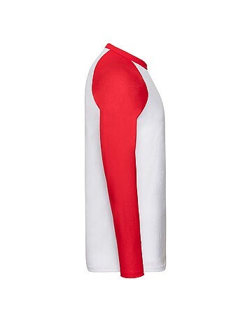 Fruit of the Loom Baseball Maglietta Manica Lunga Uomo
