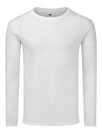 Fruit of the Loom Iconic 140 Maglietta Classico Manica Lunga Uomo