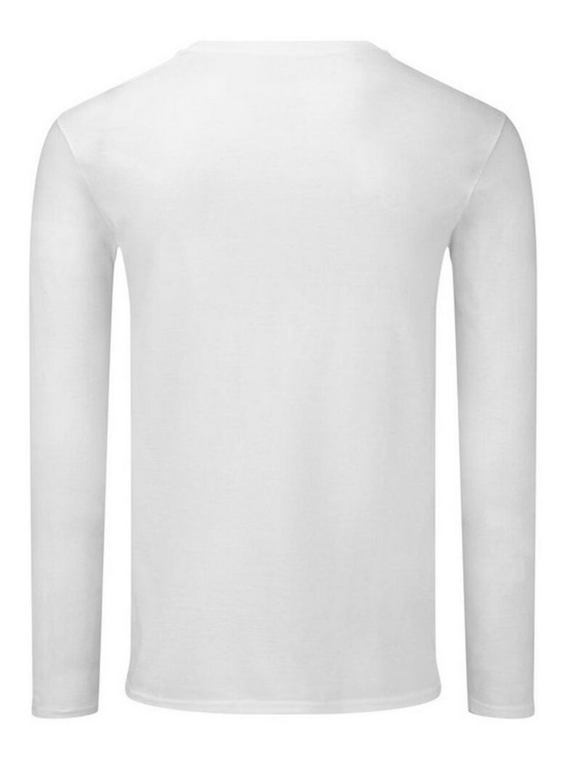 Fruit of the Loom Iconic 140 Maglietta Classico Manica Lunga Uomo Bianco - Kiabi