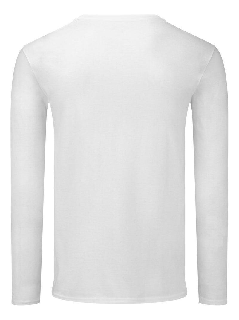 Fruit of the Loom Iconic 140 Maglietta Manica Lunga Adulto Unisex Bianco - Kiabi