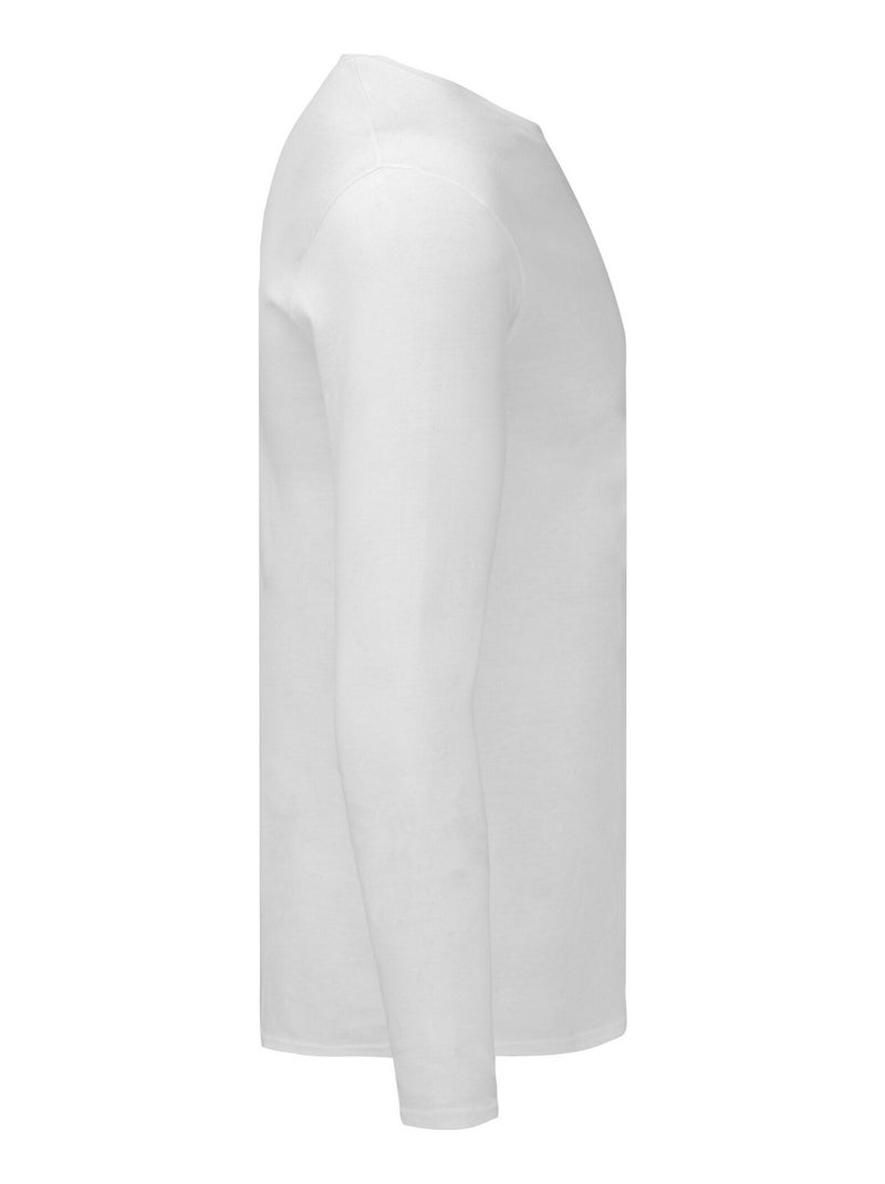 Fruit of the Loom Iconic 140 Maglietta Manica Lunga Adulto Unisex Bianco - Kiabi