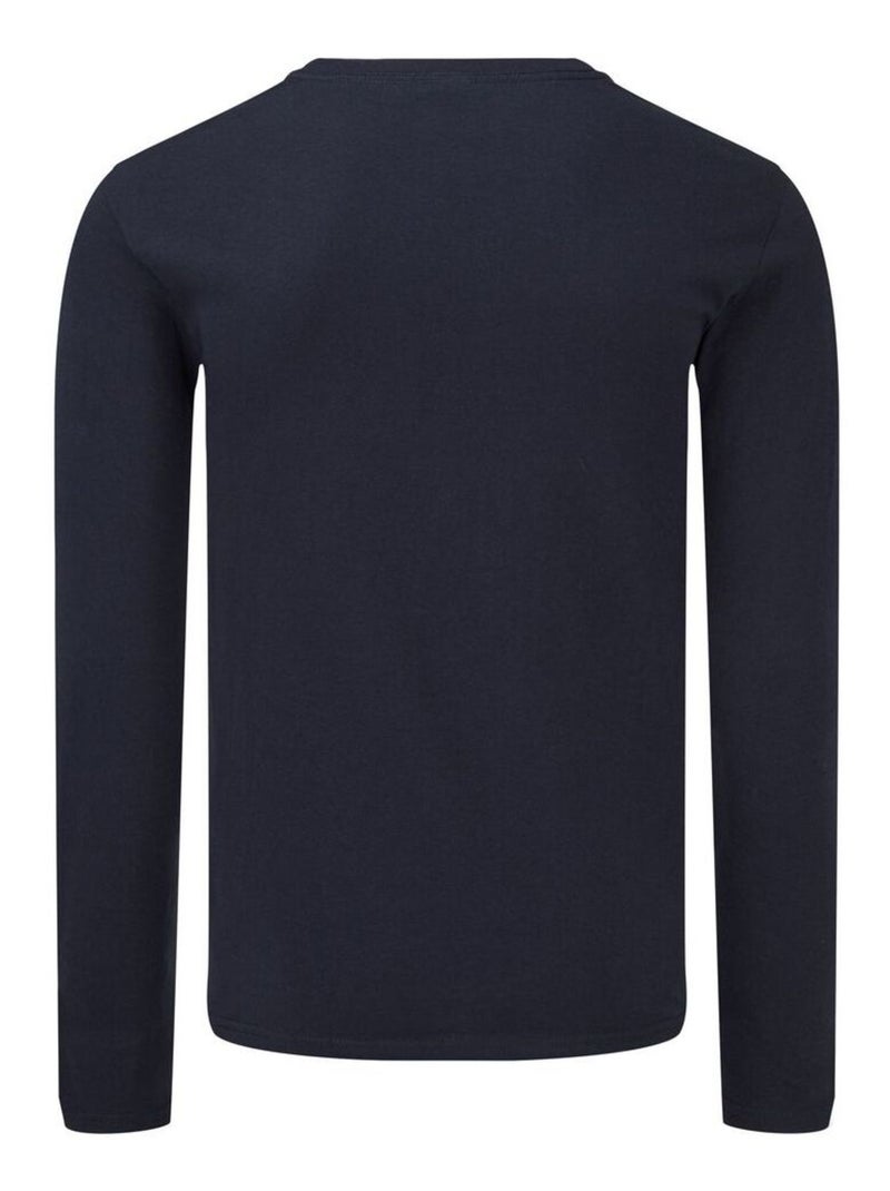 Fruit of the Loom Iconic 150 Maglietta Classico Manica Lunga Uomo Blu notte - Kiabi