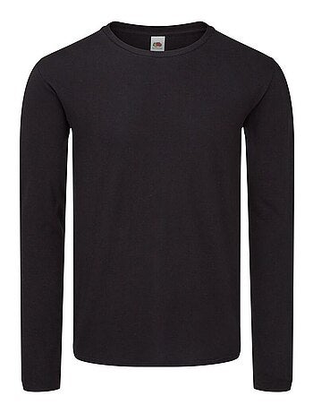 Fruit of the Loom Iconic 150 Maglietta Classico Manica Lunga Uomo