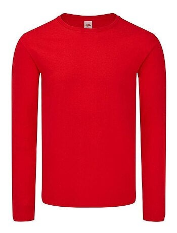 Fruit of the Loom Iconic 150 Maglietta Classico Manica Lunga Uomo