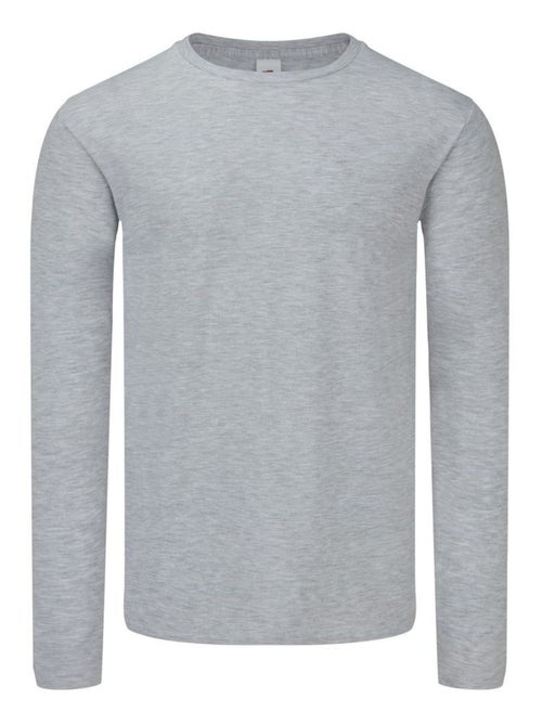 Fruit of the Loom Iconic 150 Maglietta Classico Semplice Manica Lunga Uomo - Kiabi