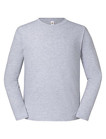 Fruit of the Loom Iconic 195 Premium Maglietta Manica Lunga Uomo
