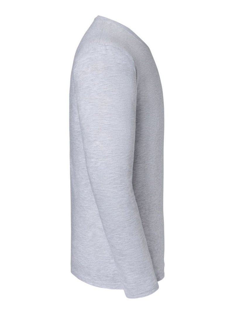 Fruit of the Loom Iconic 195 Premium Maglietta Manica Lunga Uomo Grigio - Kiabi