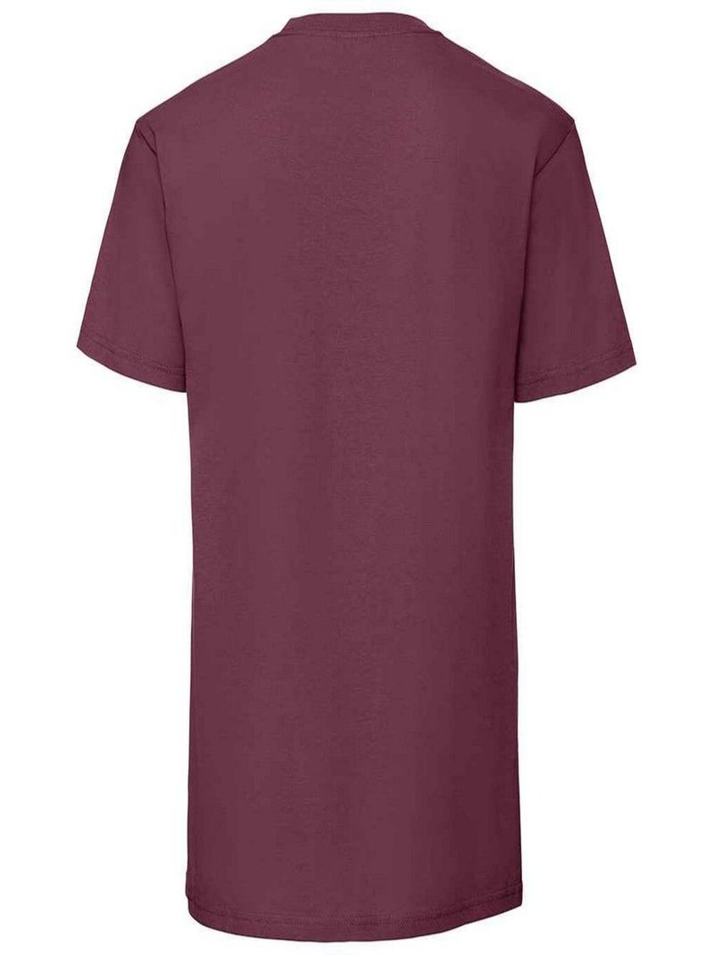 Fruit of the Loom Iconic 195 Premium Maglietta Uomo Bordeaux - Kiabi