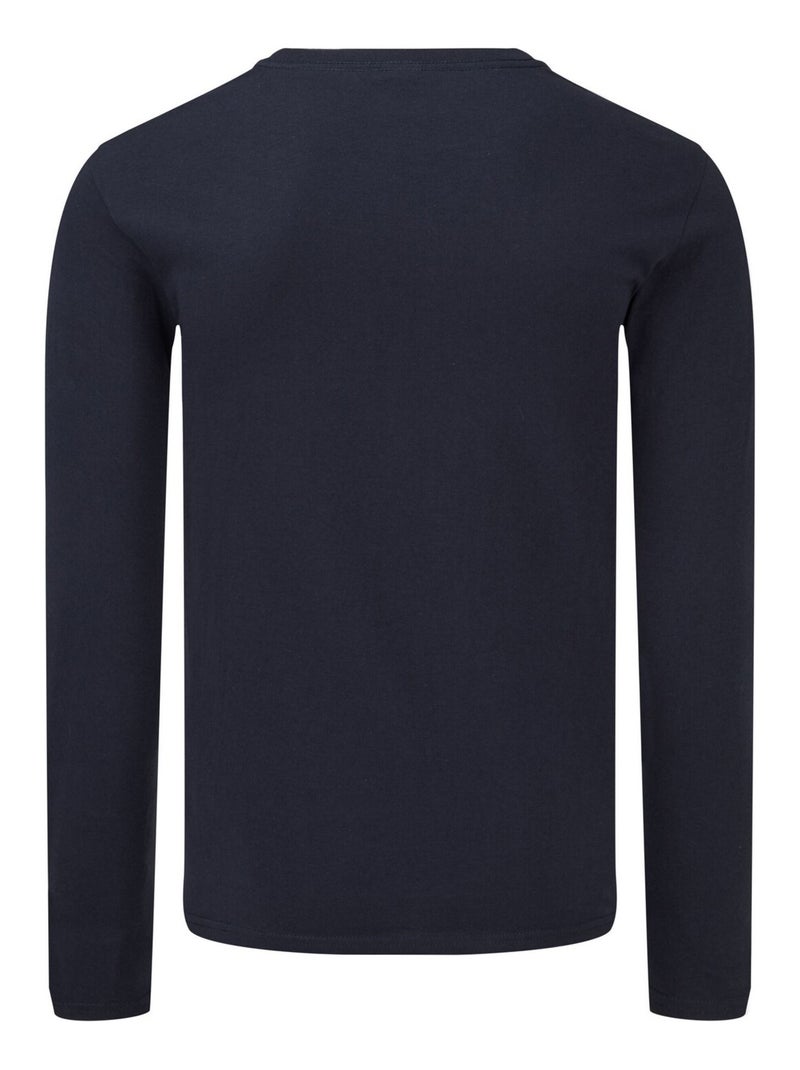 Fruit of the Loom Iconic Maglietta Manica Lunga Adulto Unisex Blu notte - Kiabi