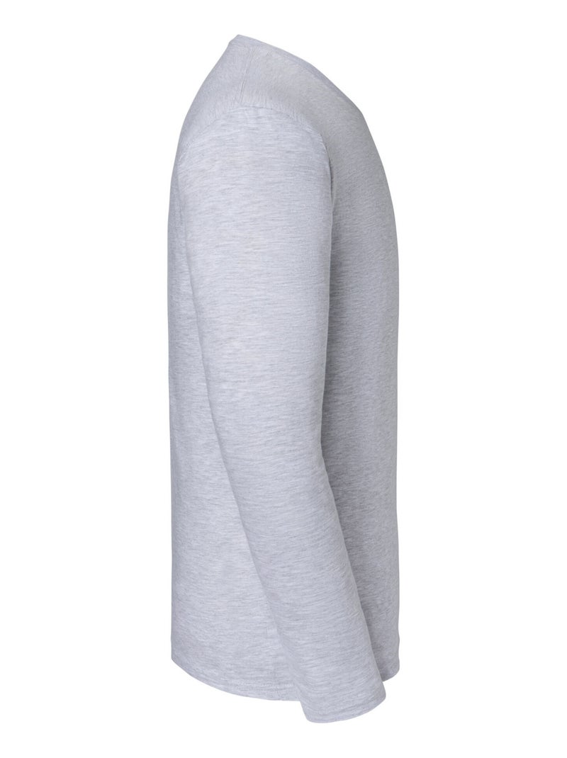 Fruit of the Loom Iconic Maglietta Manica Lunga Adulto Unisex Grigio melangiato - Kiabi