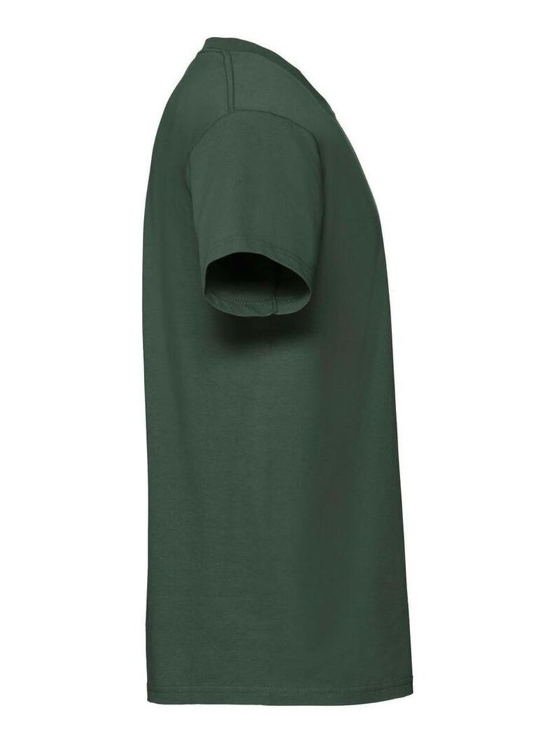 Fruit of the Loom Iconic Premium Maglietta Uomo Verde bottiglia - Kiabi