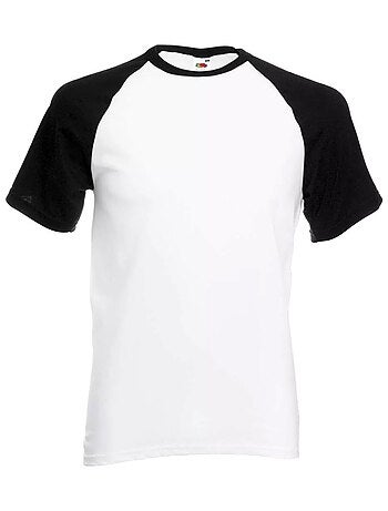 Fruit of the Loom Maglietta Baseball Maniche Corte Uomo