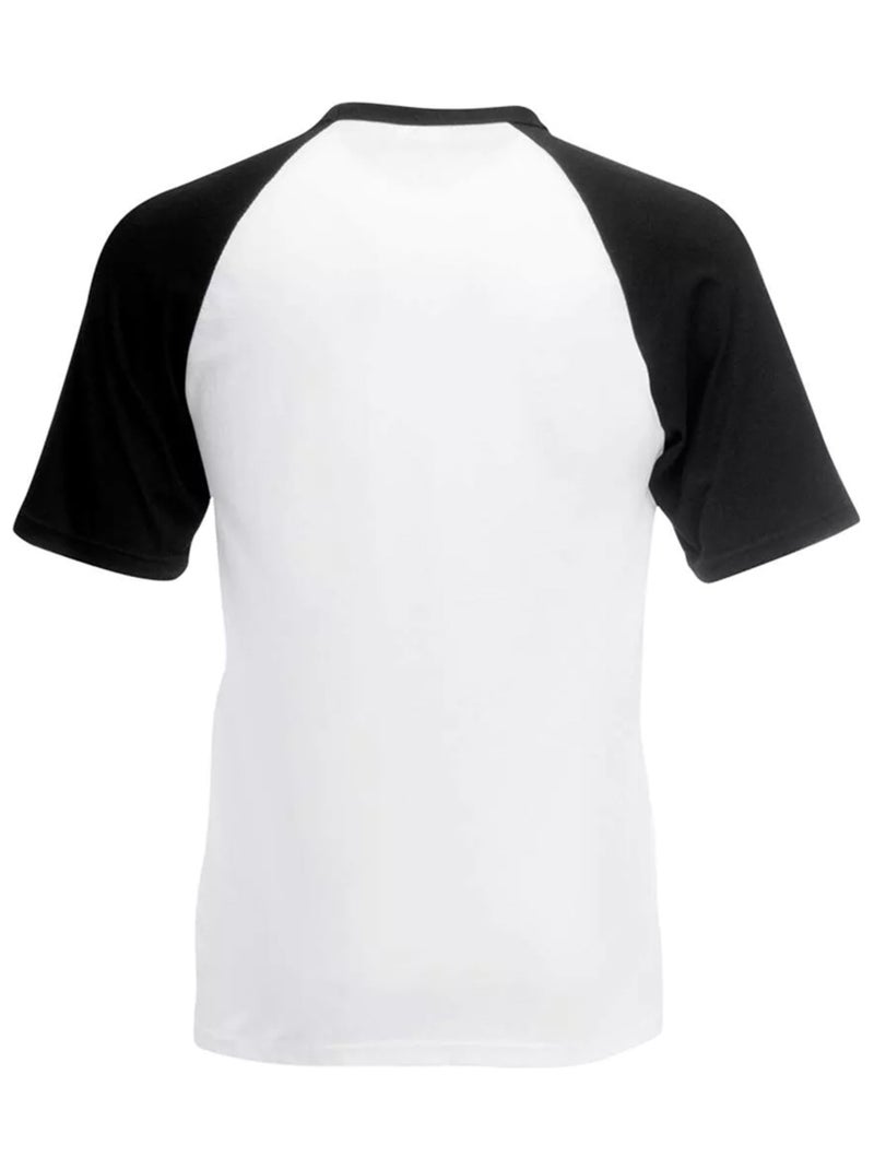 Fruit of the Loom Maglietta Baseball Maniche Corte Uomo Bianco Nero - Kiabi