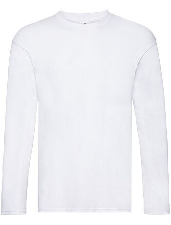 Fruit of the Loom Original Maglietta Semplice Manica Lunga Adulto Unisex