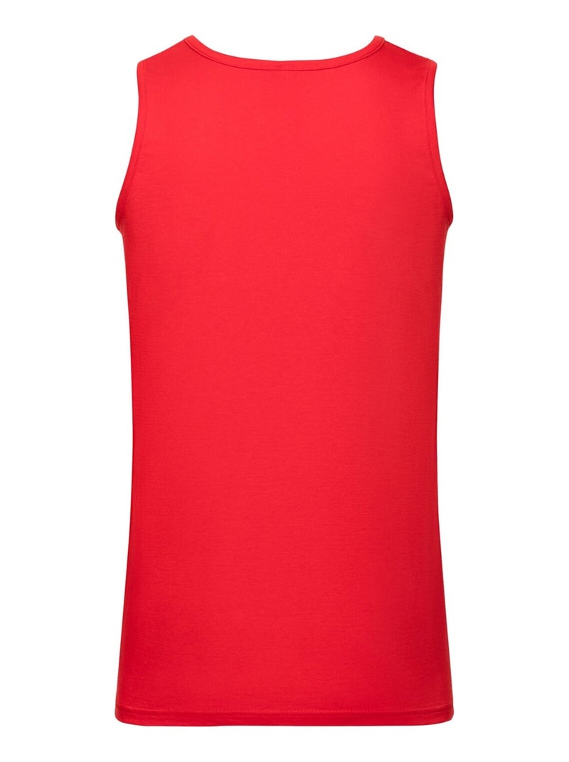 Fruit of the Loom Valueweight Athletic Canotta Adulto Unisex Rosso - Kiabi