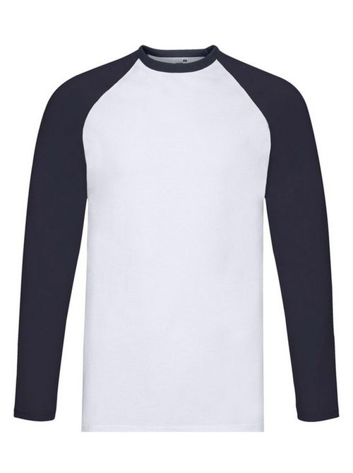 Fruit of the Loom Valueweight Maglietta Baseball Manica Lunga Uomo - Kiabi