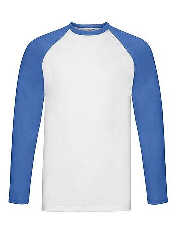 Fruit of the Loom Valueweight Maglietta Baseball Manica Lunga Uomo