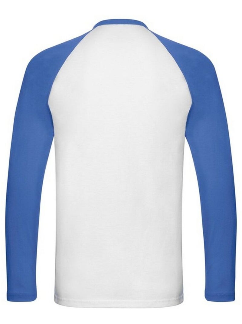 Fruit of the Loom Valueweight Maglietta Baseball Manica Lunga Uomo Bianco - Kiabi