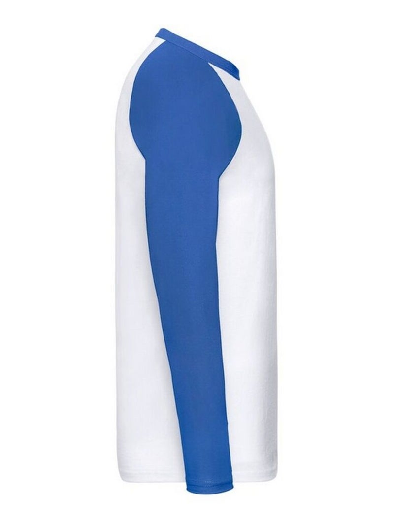 Fruit of the Loom Valueweight Maglietta Baseball Manica Lunga Uomo Bianco - Kiabi