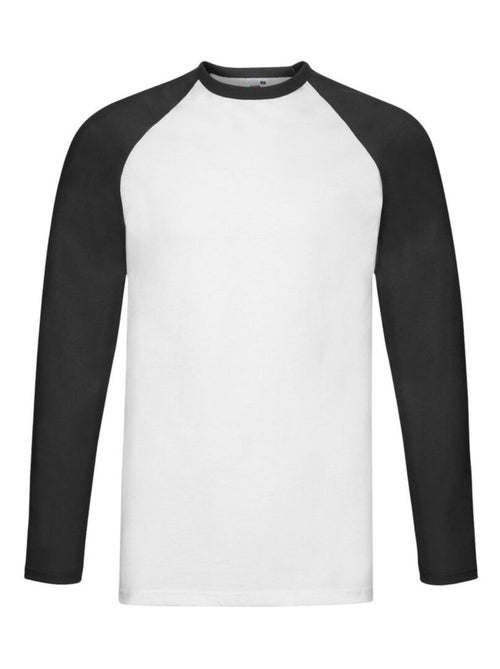 Fruit of the Loom Valueweight Maglietta Baseball Manica Lunga Uomo - Kiabi
