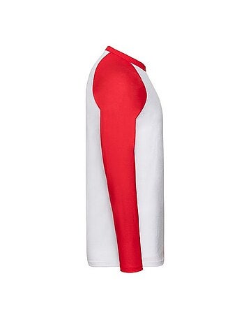 Fruit of the Loom Valueweight Maglietta Baseball Manica Lunga Uomo