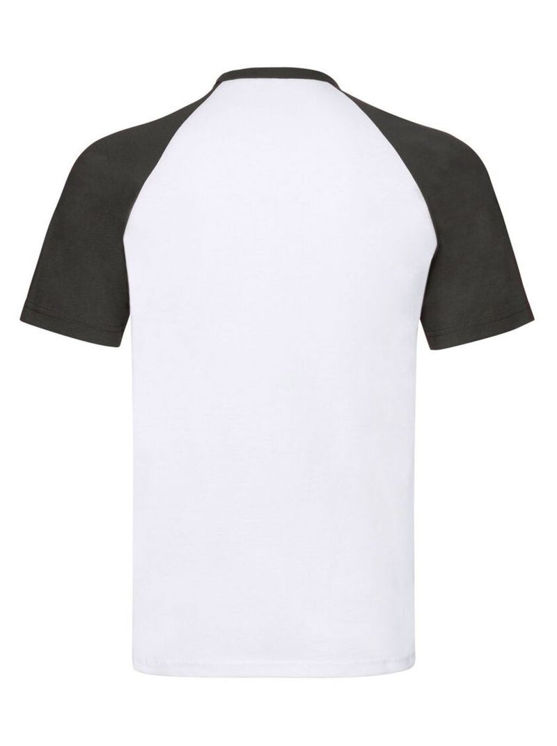 Fruit of the Loom Valueweight Maglietta Baseball Uomo Bianco Nero - Kiabi