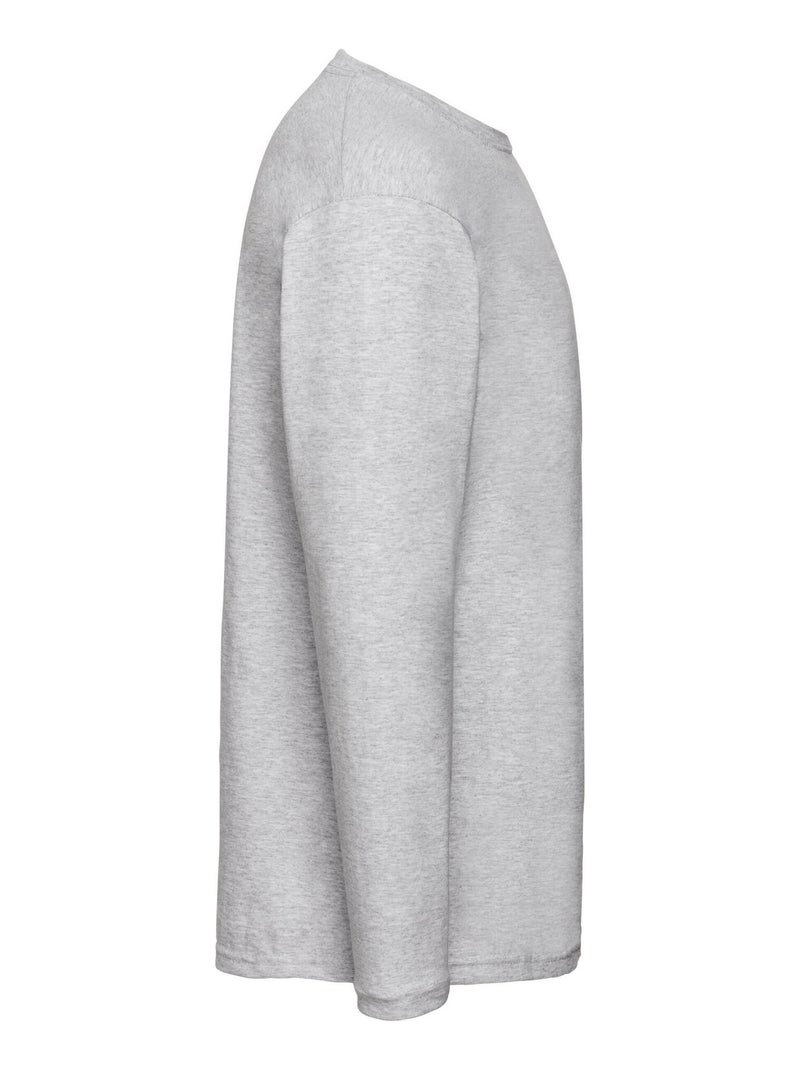 Fruit of the Loom Valueweight Maglietta Manica Lunga Adulto Unisex Grigio melangiato - Kiabi
