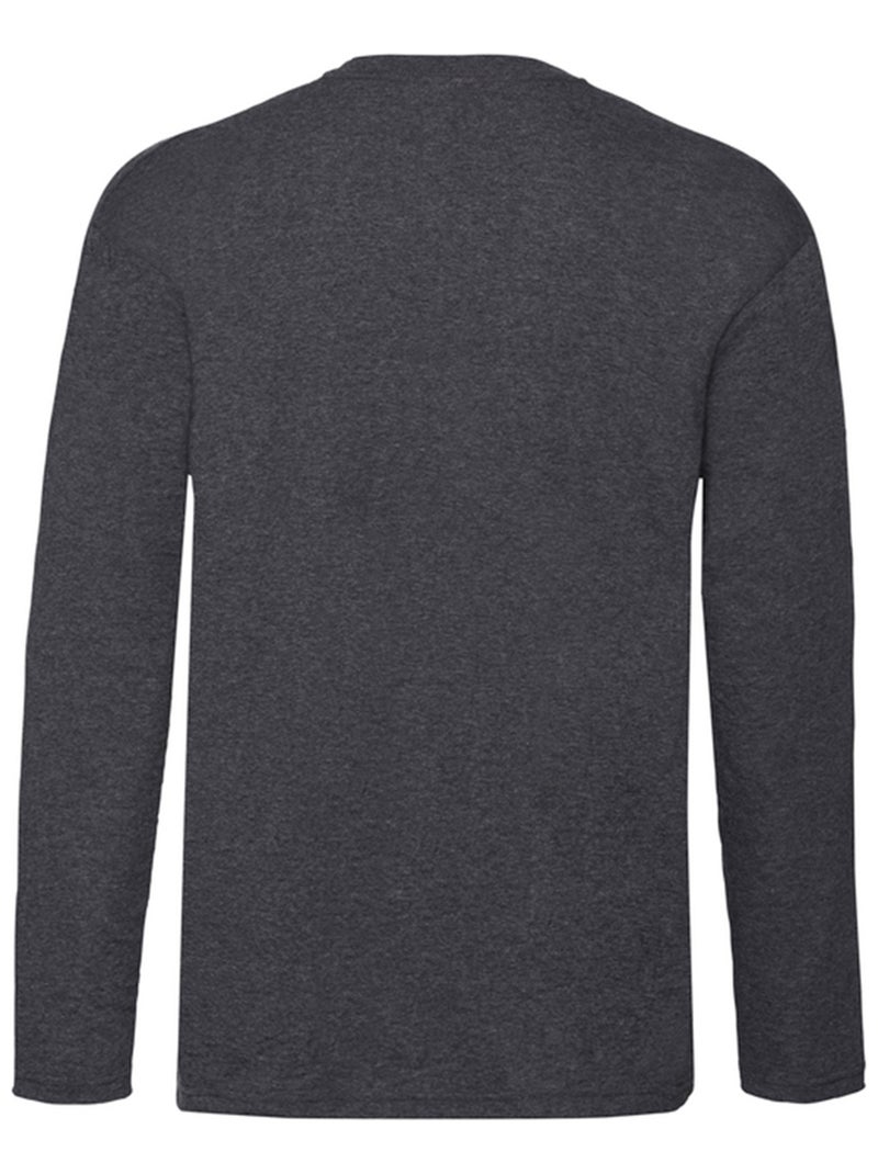 Fruit of the Loom Valueweight Maglietta Manica Lunga Adulto Unisex Grigio scuro - Kiabi