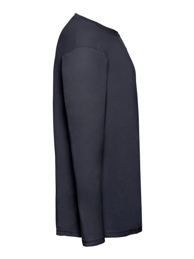 Fruit of the Loom Valueweight Maglietta Manica Lunga Uomo Blu notte - Kiabi
