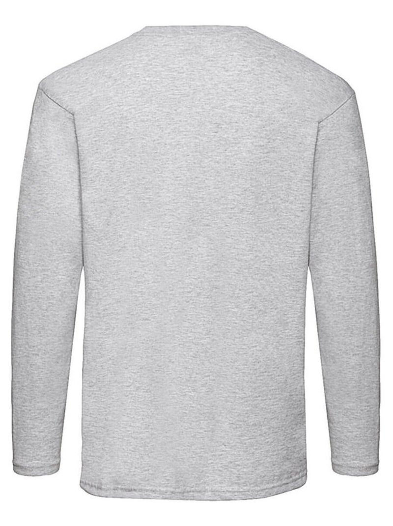 Fruit of the Loom Valueweight Maglietta Manica Lunga Uomo Grigio melangiato - Kiabi