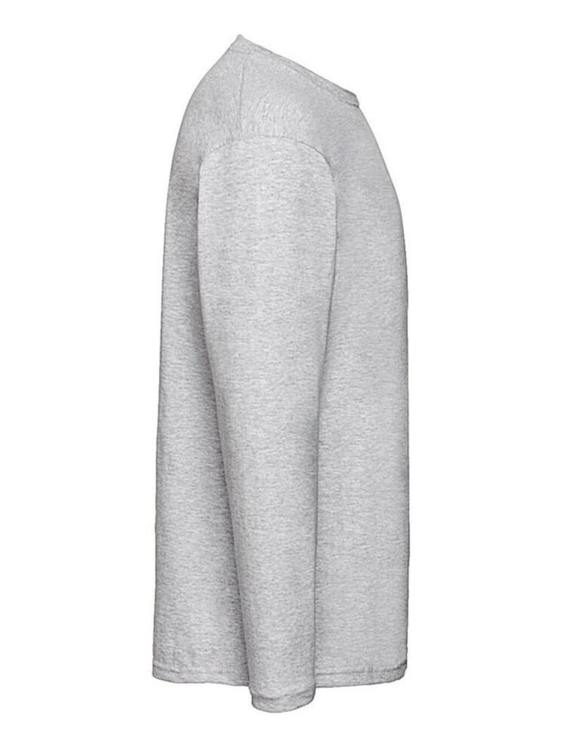 Fruit of the Loom Valueweight Maglietta Manica Lunga Uomo Grigio melangiato - Kiabi