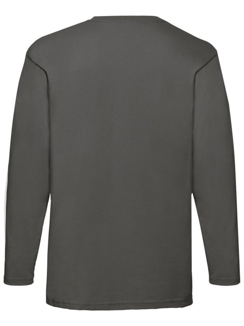 Fruit of the Loom Valueweight Maglietta Manica Lunga Uomo Grigio scuro - Kiabi