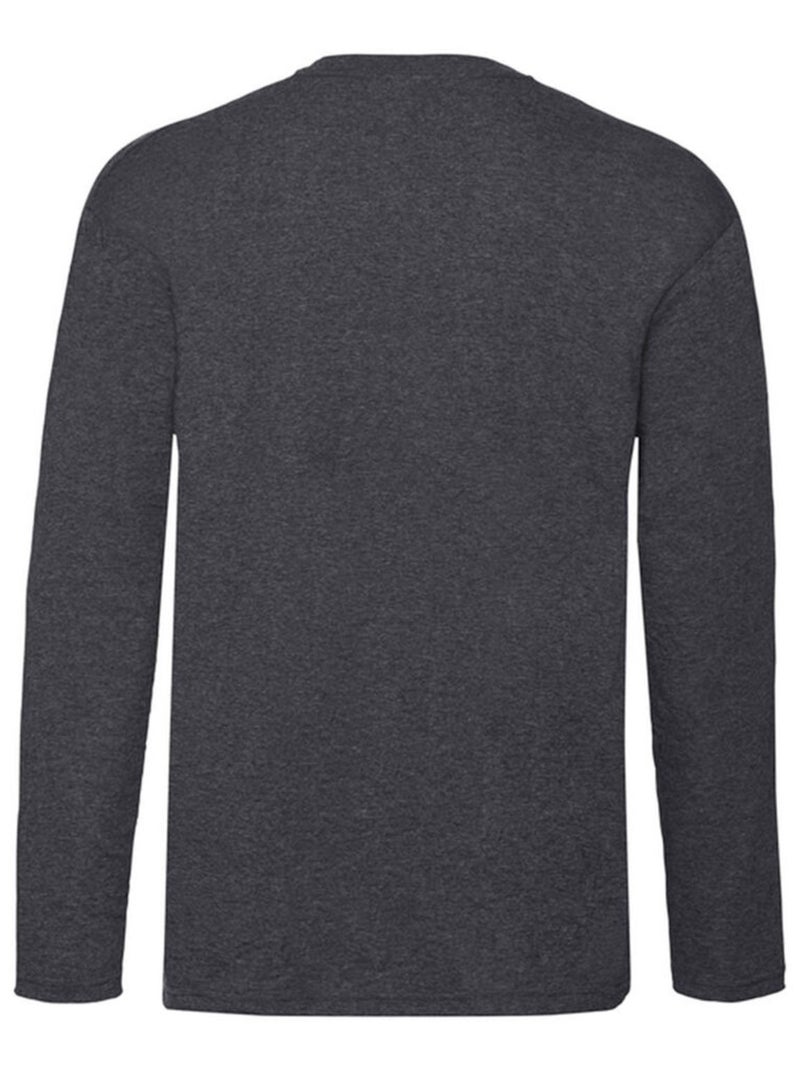 Fruit of the Loom Valueweight Maglietta Manica Lunga Uomo Grigio scuro - Kiabi