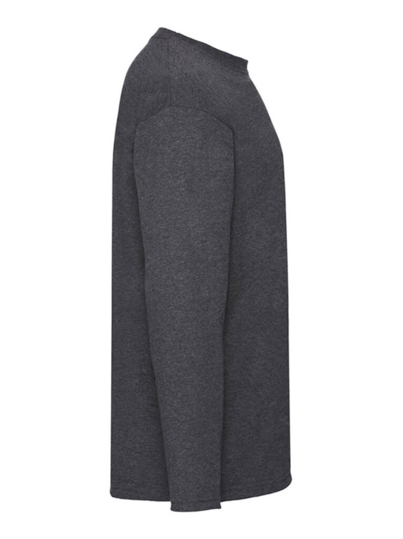 Fruit of the Loom Valueweight Maglietta Manica Lunga Uomo Grigio scuro - Kiabi