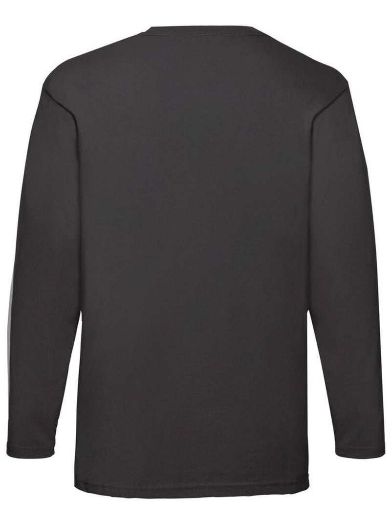 Fruit of the Loom Valueweight Maglietta Manica Lunga Uomo Nero - Kiabi