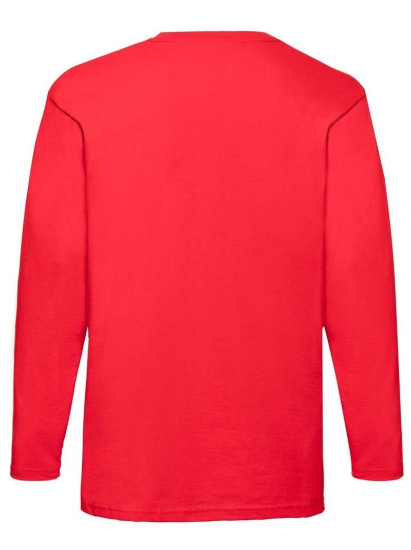 Fruit of the Loom Valueweight Maglietta Manica Lunga Uomo Rosso - Kiabi