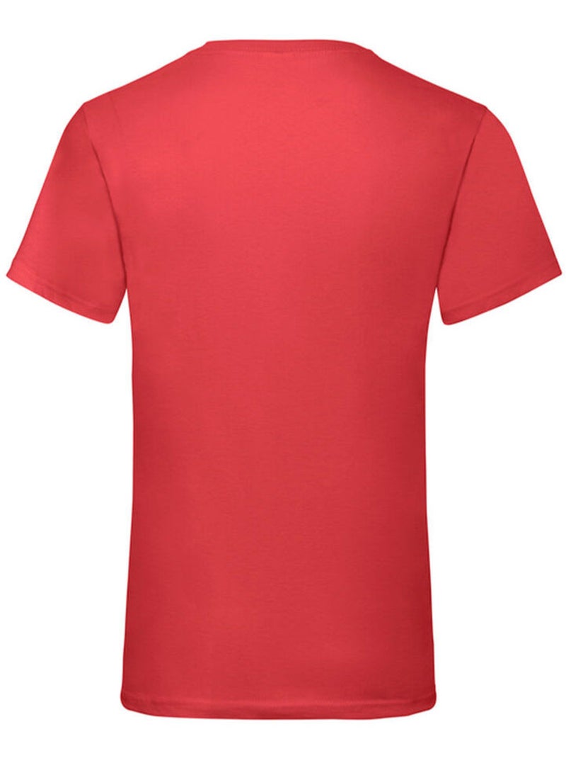 Fruit of the Loom Valueweight Maglietta Scollo a V Uomo Rosso - Kiabi