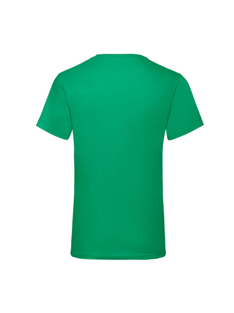 Fruit of the Loom Valueweight Maglietta Scollo a V Uomo Verde smeraldo - Kiabi
