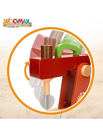 Frullatore giocattolo in legno con accessori WOOMAX