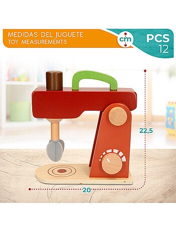 Frullatore giocattolo in legno con accessori WOOMAX